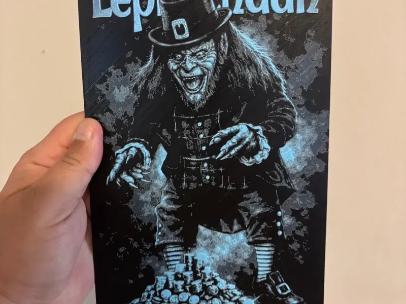Leprechaun Hueforge – 3D Layered Wall Art