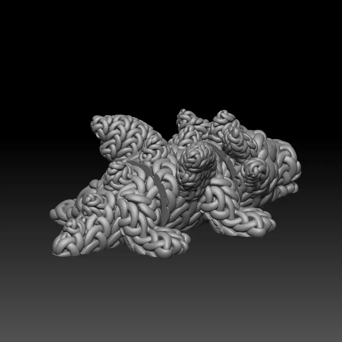 Knitted Flexi Dragon