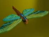 Dragonfly fridge magnet-1