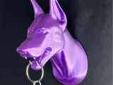Dog Dobermann wall mounted decoration key holder organizer-0