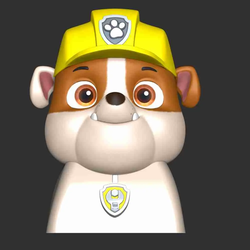 Marshall Rubble Keycap - Paw Patrol