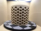 hex‑pattern cylindrical pen holder-2