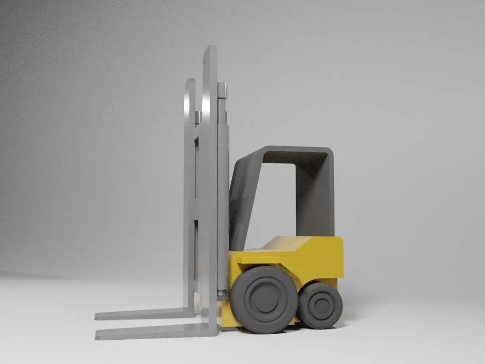 Simple Mini Forklift Bookend