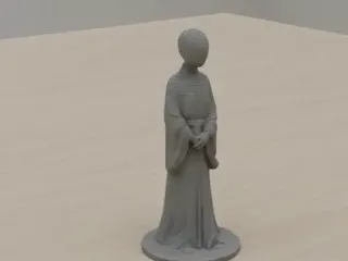 Tall Monk Figurine