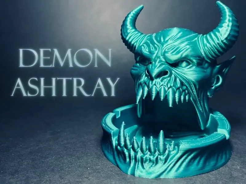 Demon ashtray decor