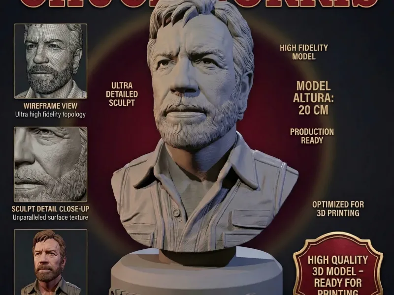 TRIBUTE BUST CHUCK NORRIS