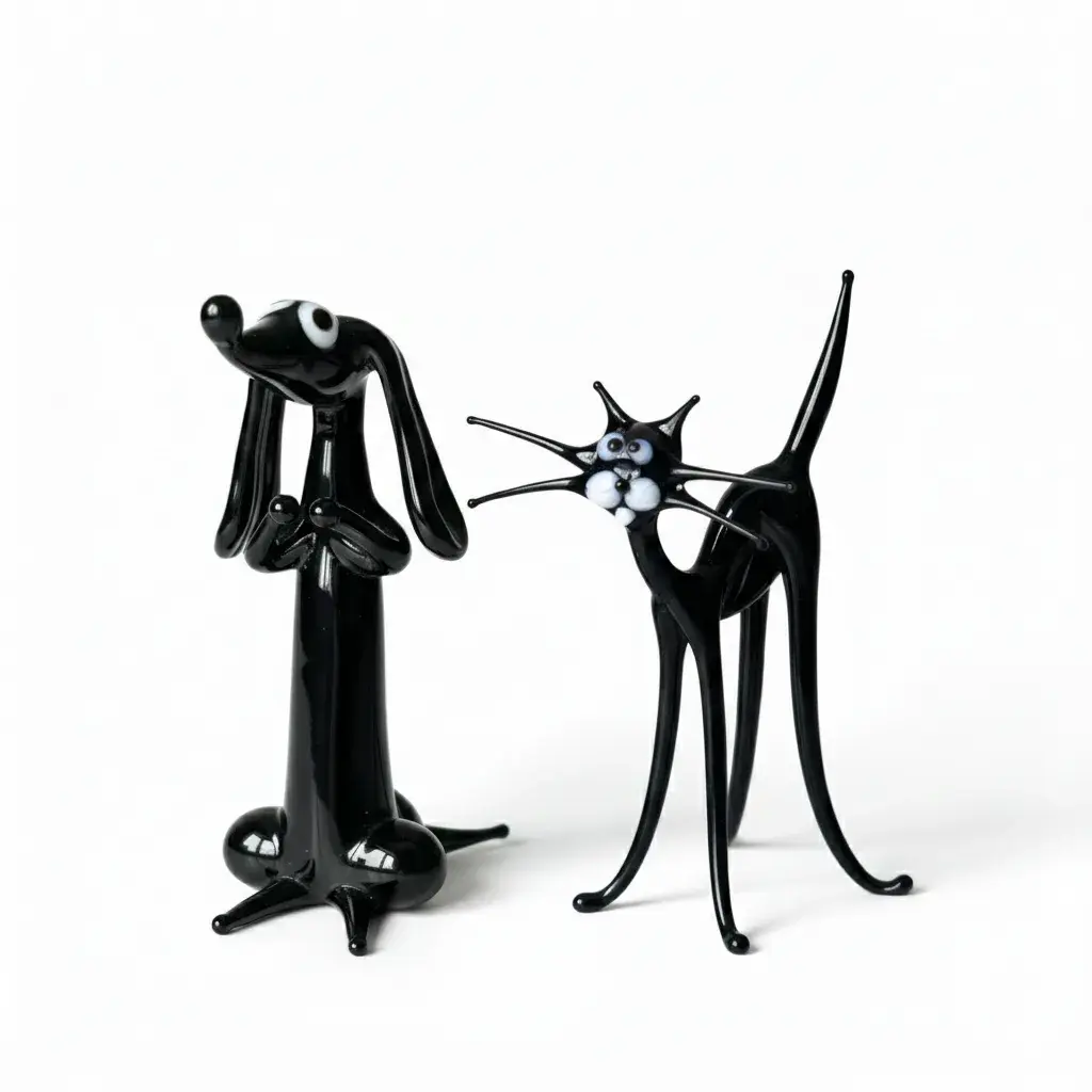 STL Model Pack: Minimalist Animal Duo (Dog & Cat)