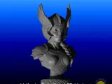 Valkyrie Guardian LED Variant Bust with Helmet Set-2