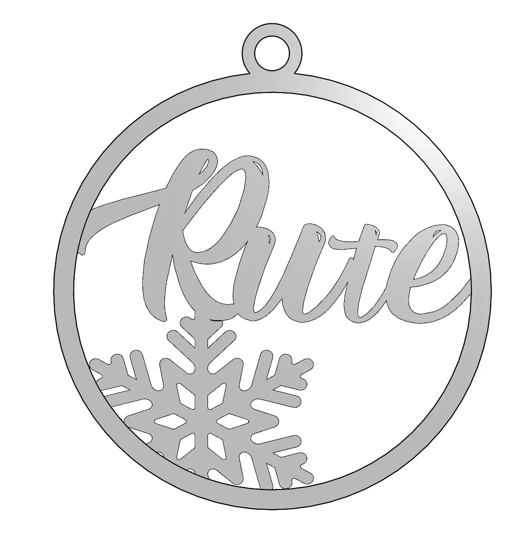 Name weihnachtskugel rute