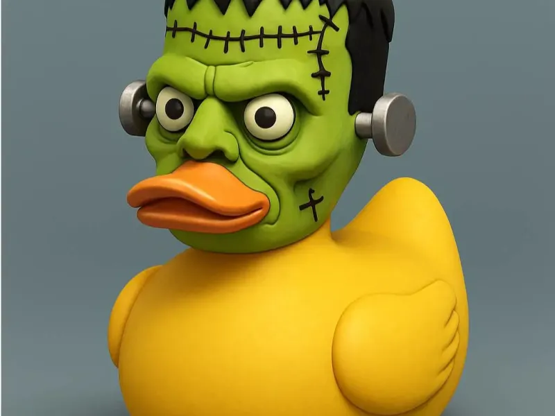 Frankenstein rubber duck