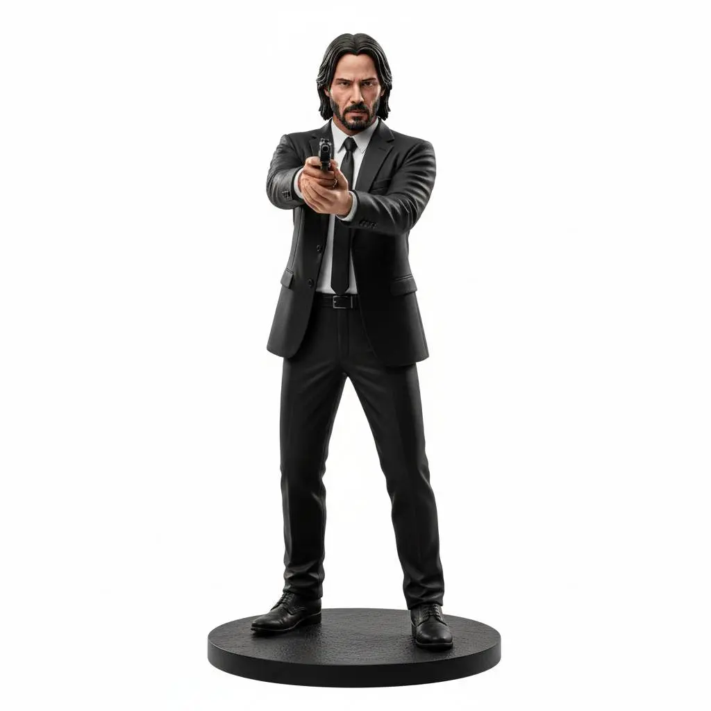 John Wick Inspired 3d Figurine