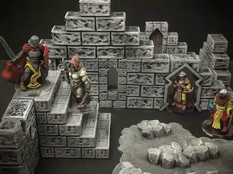 ScatterBlocks: Stonework Walls (28mm/32mm scale)