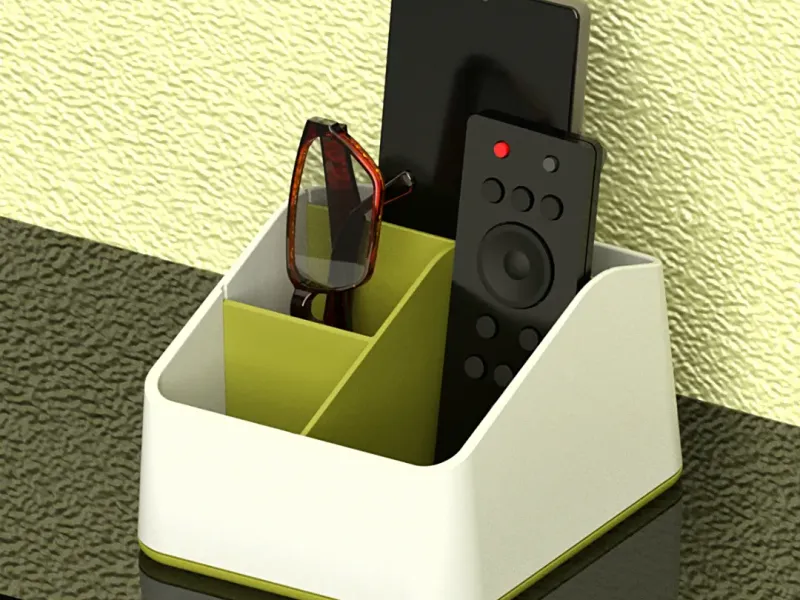 remote control and phone holder