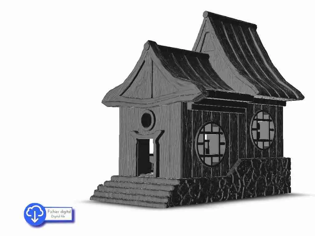 Oriental temple 4 - scenario asiatico terreno warhammer wargame