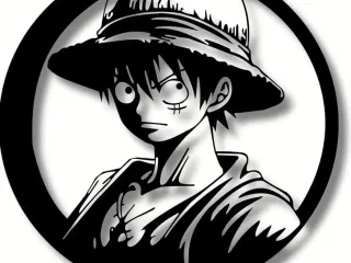 luffy wall art