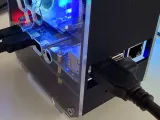 Raspberry Pi 4  Mini Tower with round LCD-7