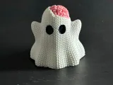 Knitted Ghost With Brain-1