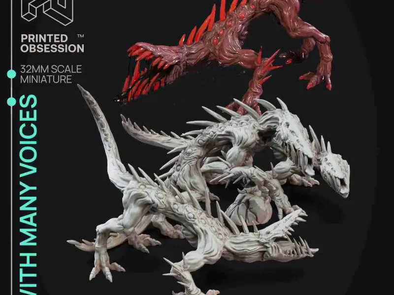 With Many Voices-SCP-Presupported - 32mm scale