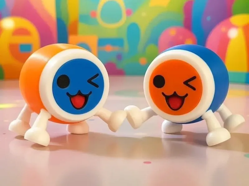 Figurines articulées Don et Katsu de Taiko no Tatsujin