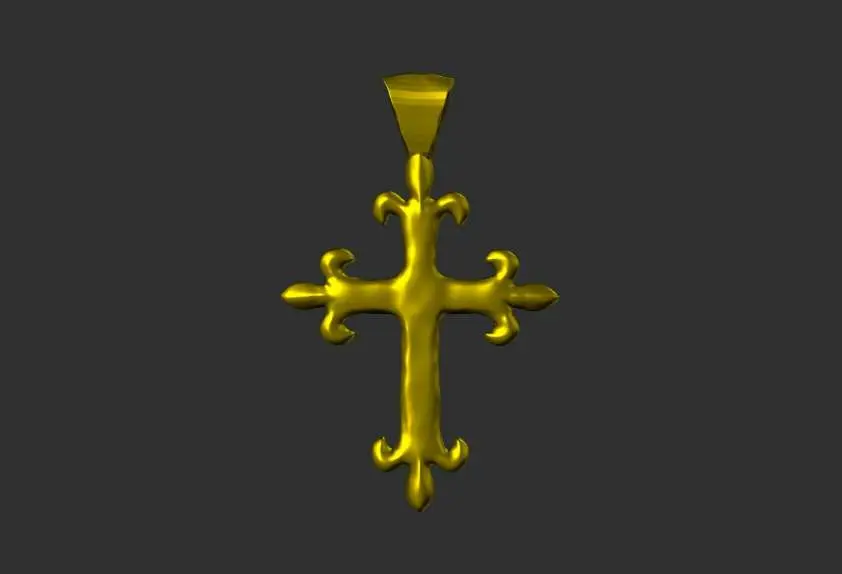Jewelry & Accessories STL Download - Cross pendant/Croix Pendentif by ...