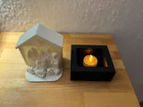 Weihnachtskrippe mit LED Sockel-2