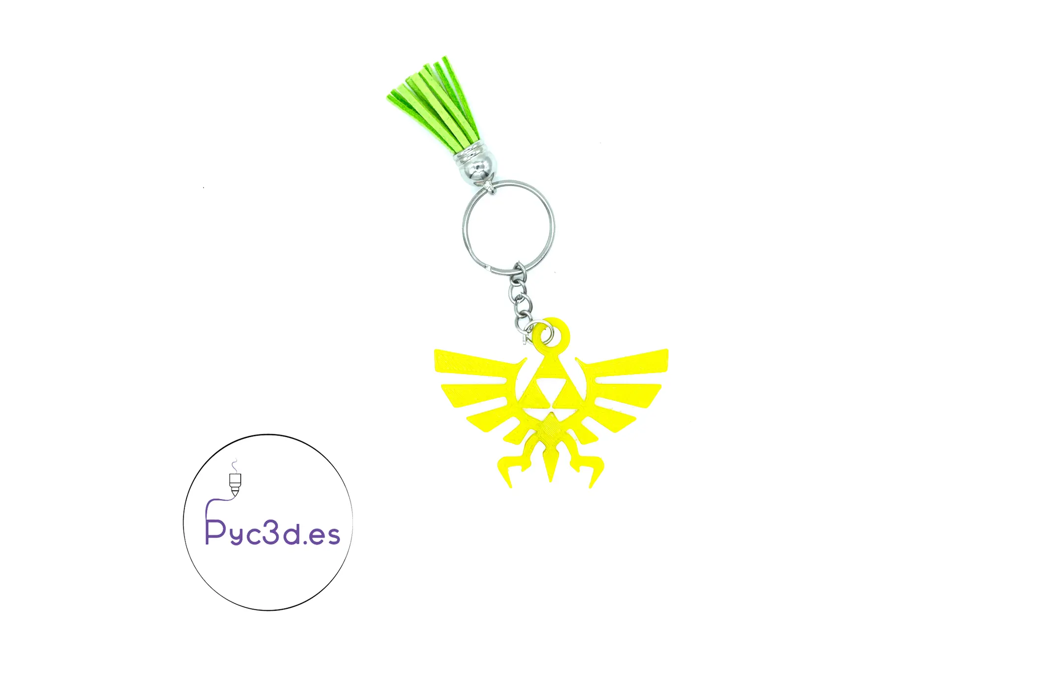 TRIFORCE LOGO THE LEGEND OF ZELDA KEYCHAIN