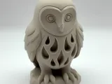 Flame Owl Statue-0
