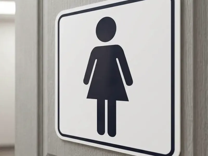 Cartel Baño - Mujer