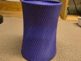Large Ribbed Vase-0