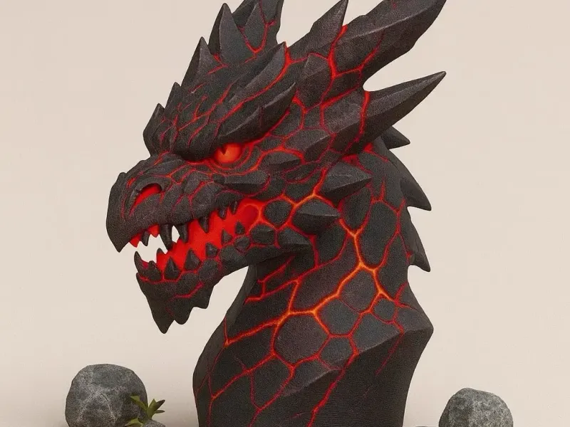 Lava Dragon Head