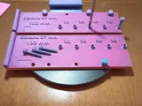 Row hole drilling template and template for cup hinges.-0