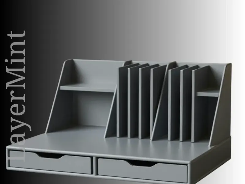 Modern Desktop Organizer with Drawers