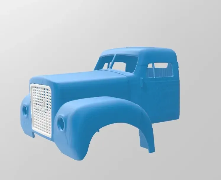 Slamed 61 Mack, scară 1/14. Logo-ul Mack și Mack pe grilă