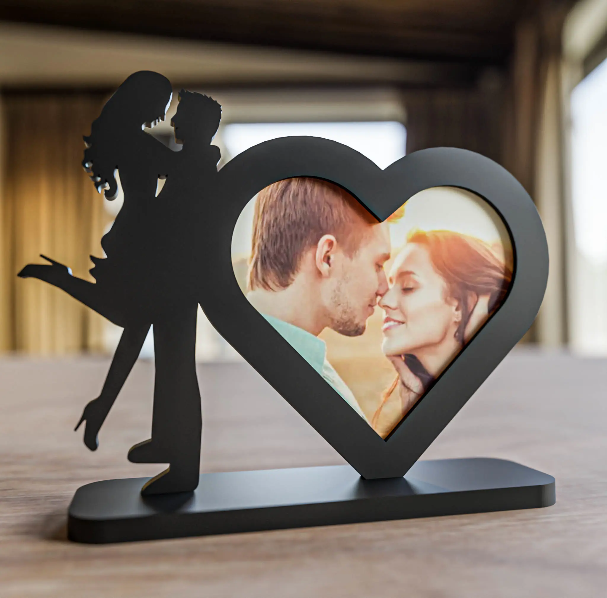 Heart couple frame