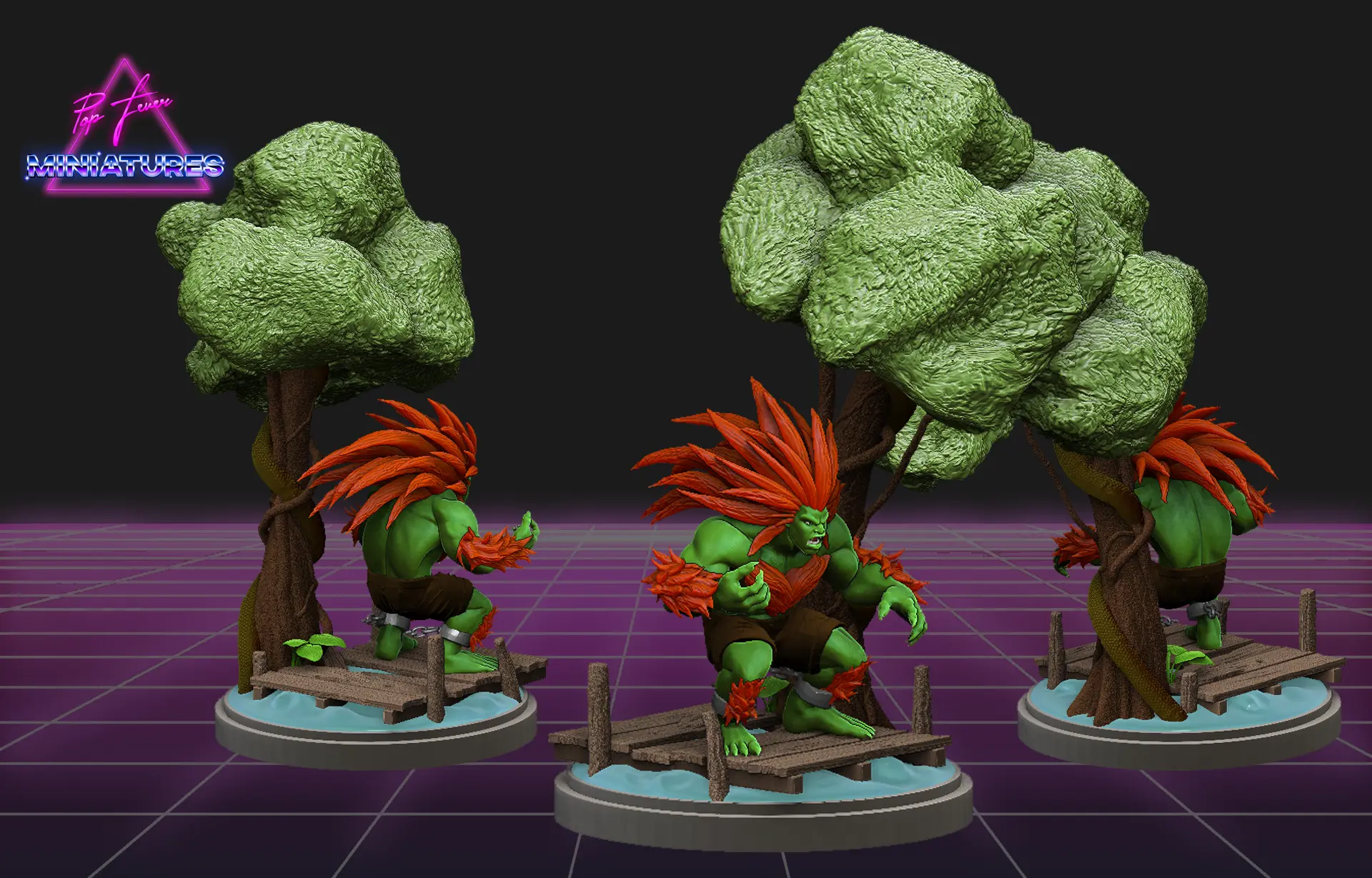 Blanka figure from Street Fighter.