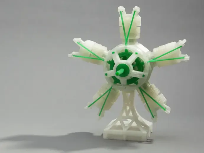 5zyl Radial Engine by thingi Part1