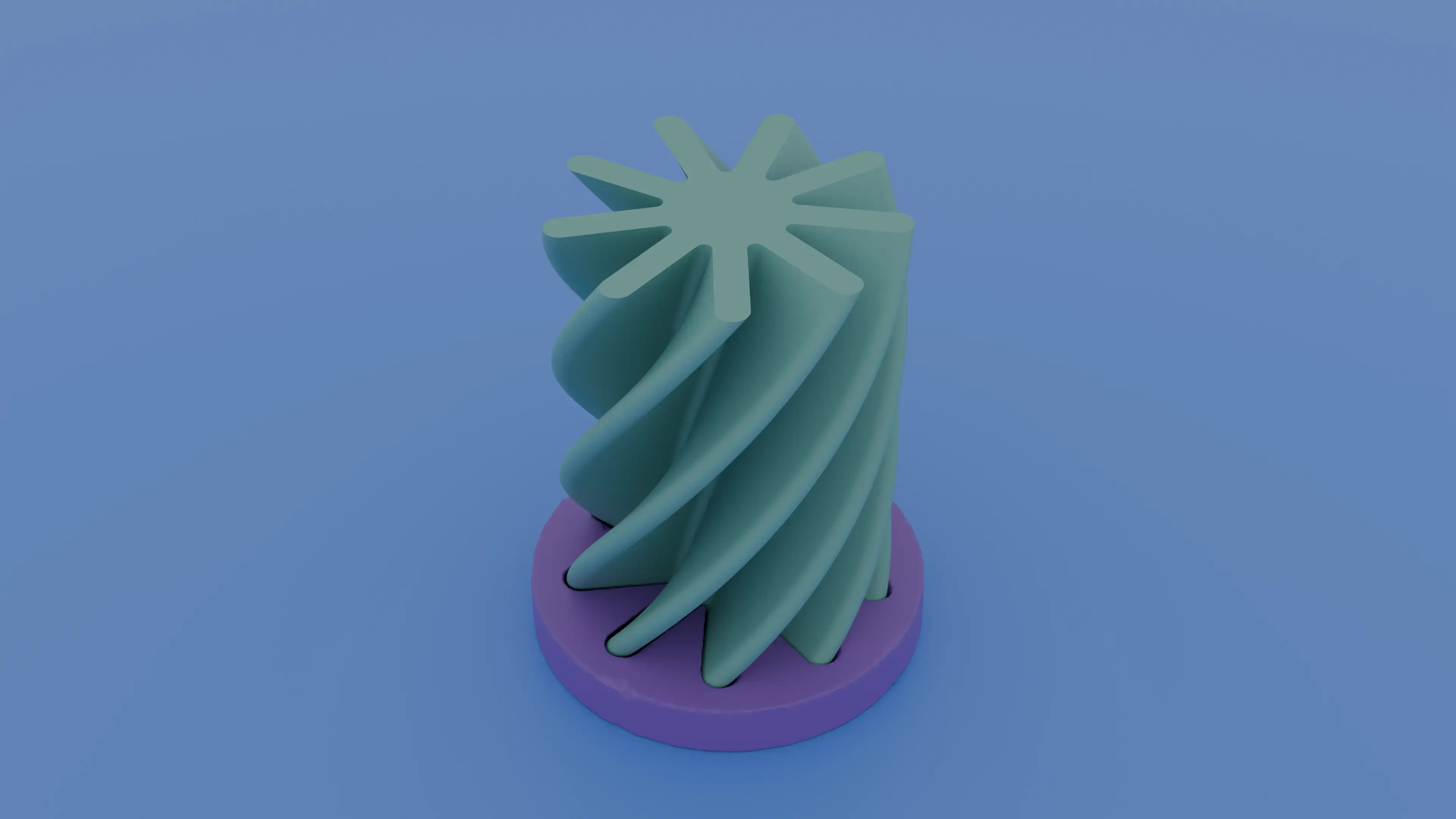 Spiral pass-through fidget - Cylinder