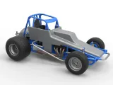 Vintage Sprint car Scale 1:25-8