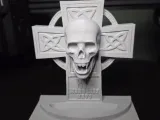 Celtic Cross Vampire Skull-0
