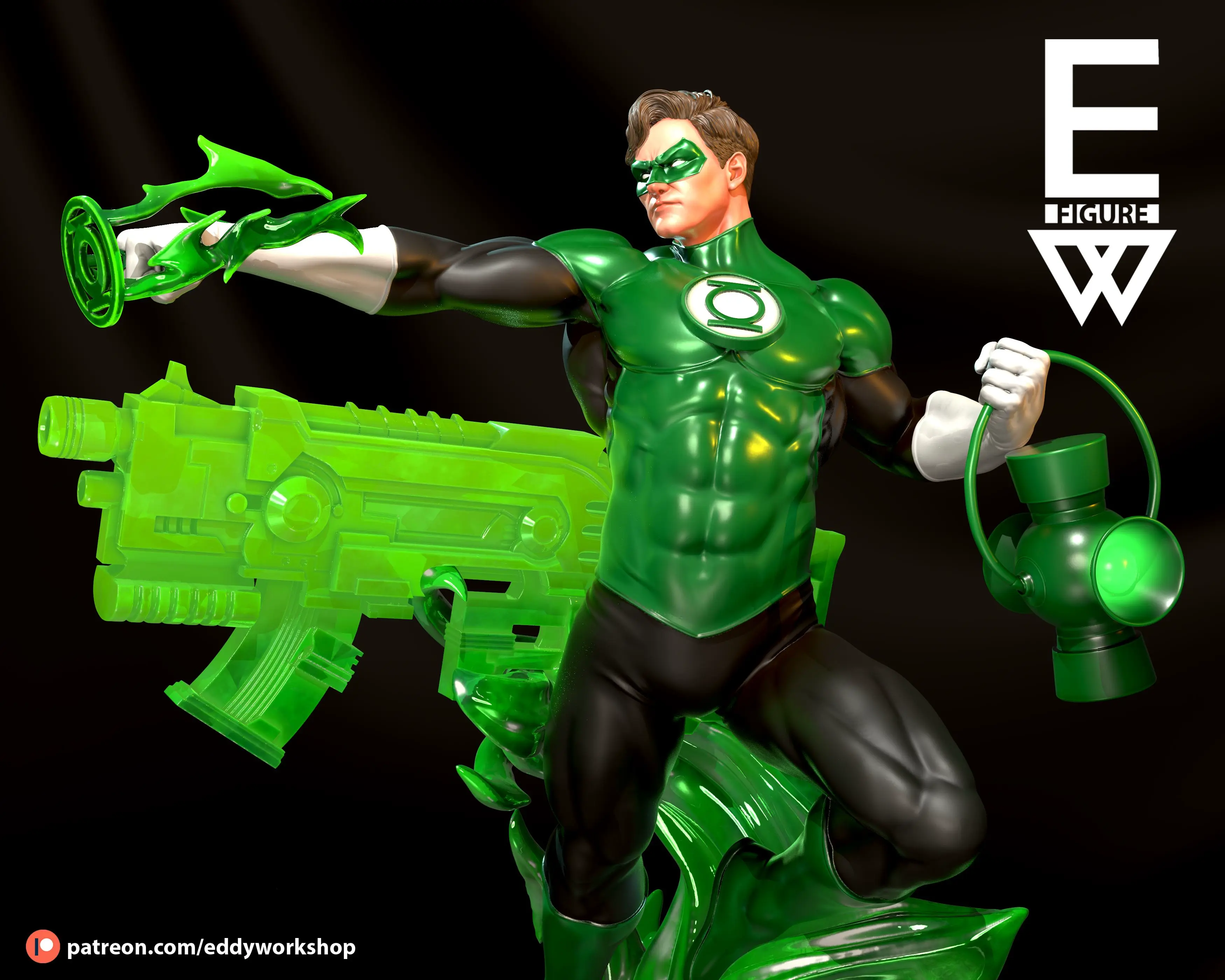Lanterna Verde - 3D STL PRONTO PARA IMPRIMIR