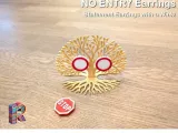 🚫No Entry – Statement Earrings with a Wink-0
