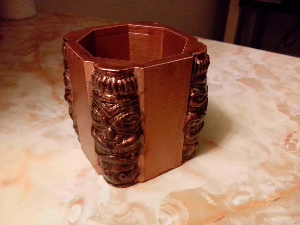 Tiki Cup / Pen Pencil Holder