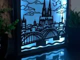 Cologne Skyline Kölner Dom - Modular Light Box Insert-3