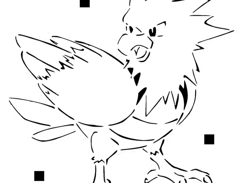 021 Estêncil Spearow