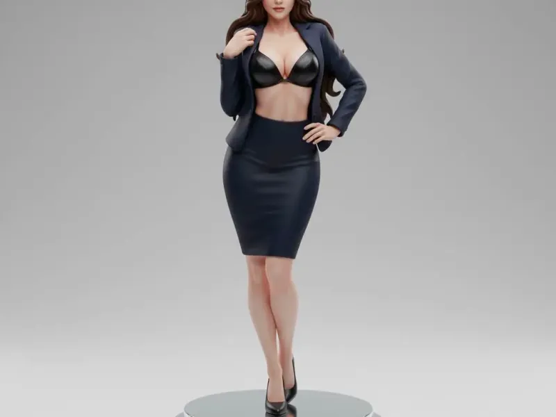 Confident Corporate Elegance Figurine – Modern Business Powe
