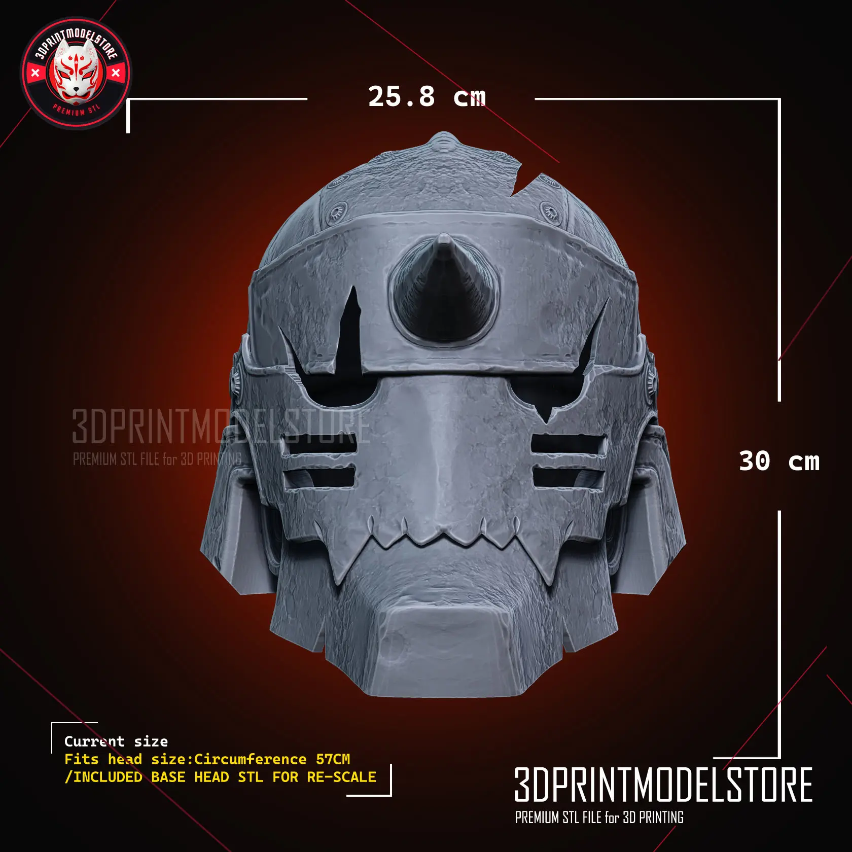Alphonse Elric Helmet - Fullmetal Alchemist Cosplay Mask