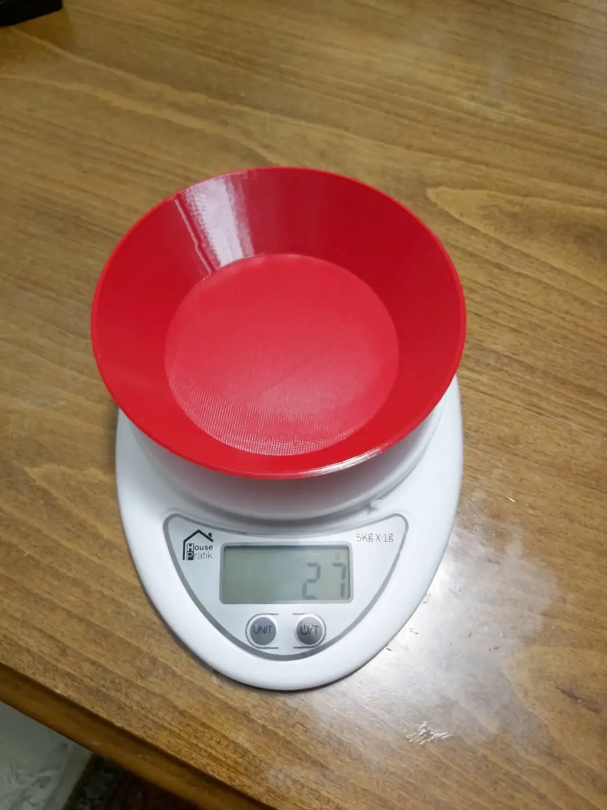 vessel for weighing machine