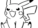 Pikachu stencil 10-0