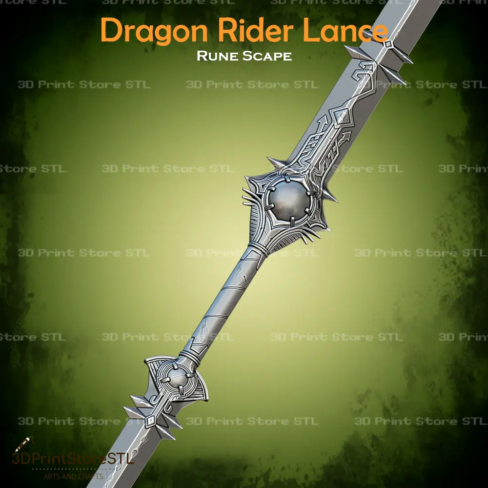 Dragon Rider Lance Cosplay Rune Scape - STL File