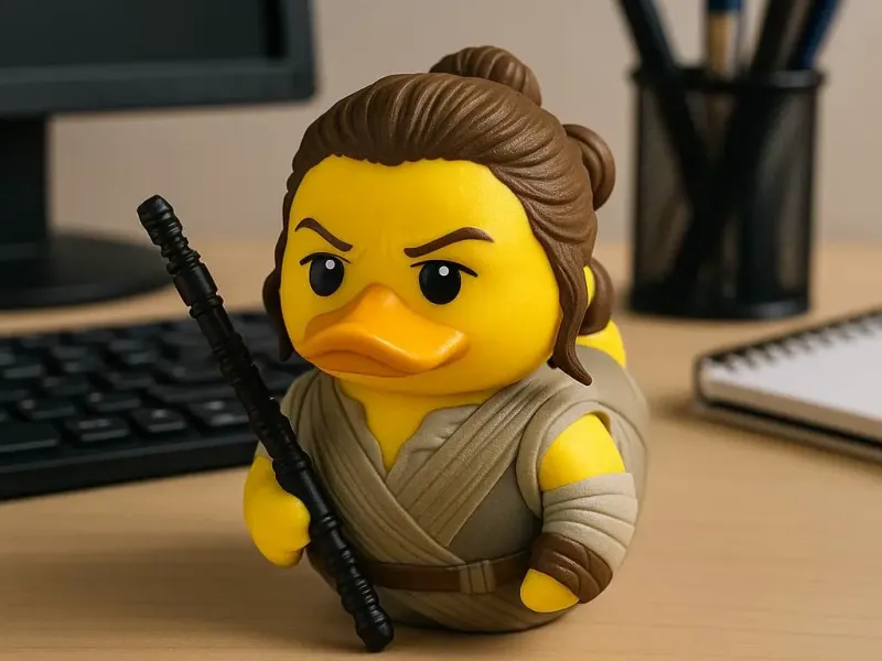 Rubber Duck - Rey Statue - Star Wars - 3D Print